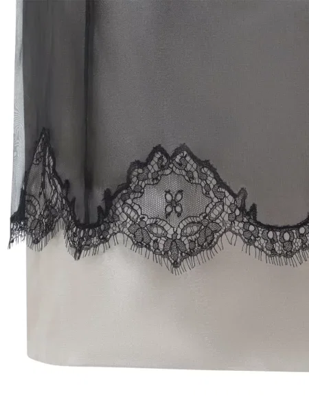 Rochie midi Carven de mătase negru