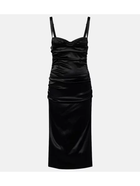 Rochie Dolce&gabbana din satin de costum negru