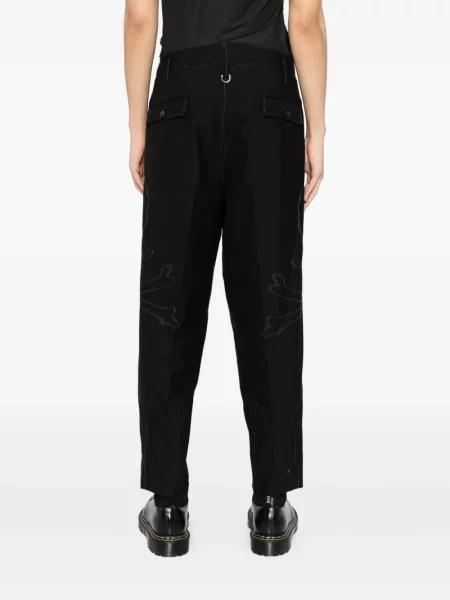 Pantaloni Mastermind Japan cu broderie negru