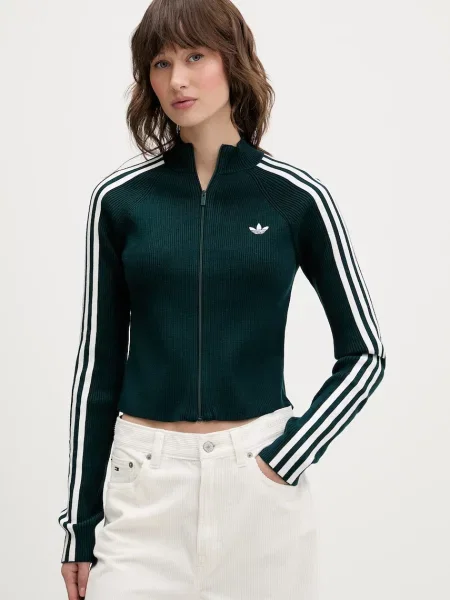 Adidas Originals cardigan Slim Knit Tt verde