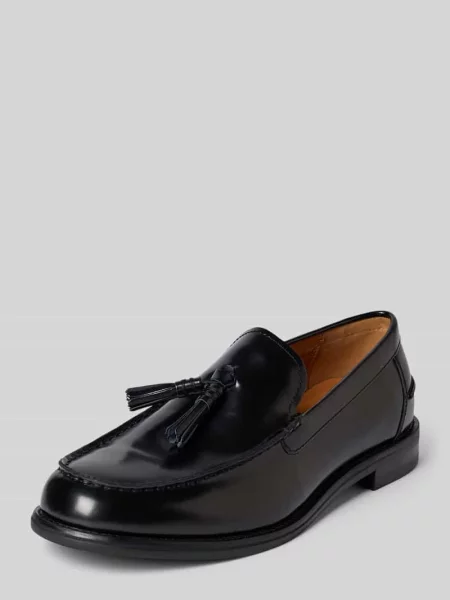 Loafersy z naturalnej skóry bydlęcej model STEVEN' Vagabond czarne