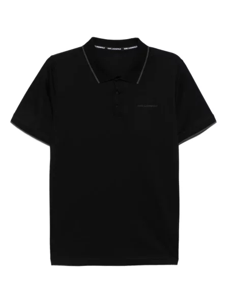 Polo majica Karl Lagerfeld crna