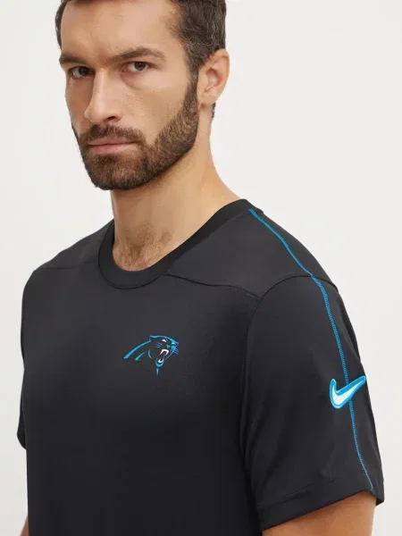 Kratka majica za vadbo Nike Carolina Panthers črna