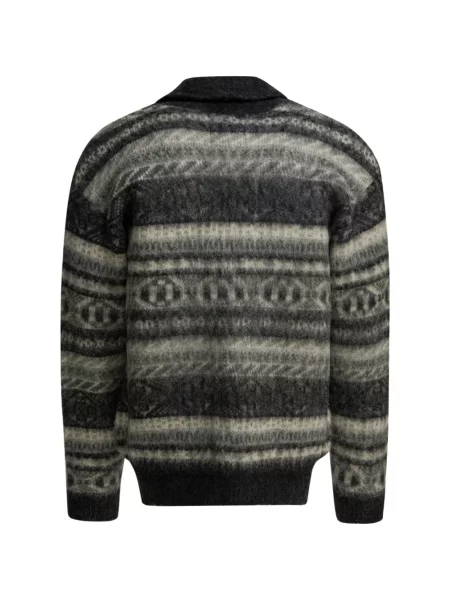 Cardigan Beams Plus cu decolteu în V gri