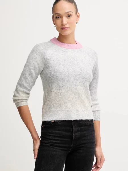 Pepe Jeans pulover din amestec de lână gri