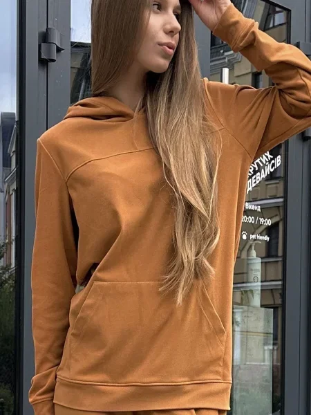 Худі LadyLike текстиль коричневий