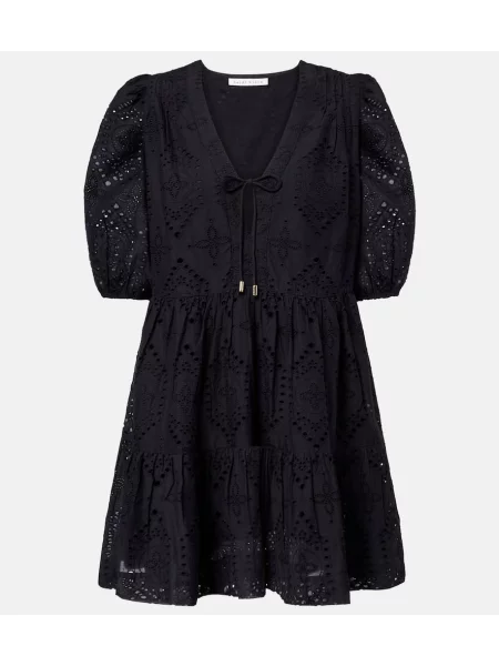 Rochie Heidi Klein cu broderie negru