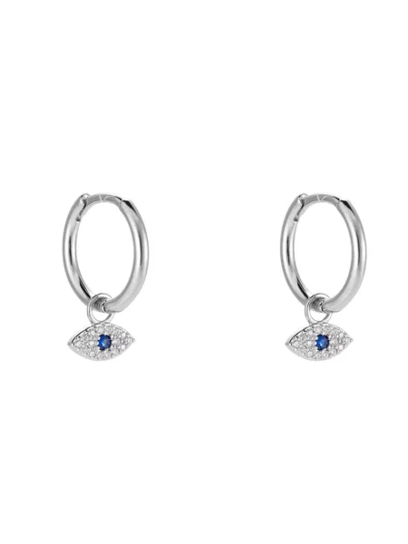 Cala Rose Cercei EVIL EYE argintiu roz