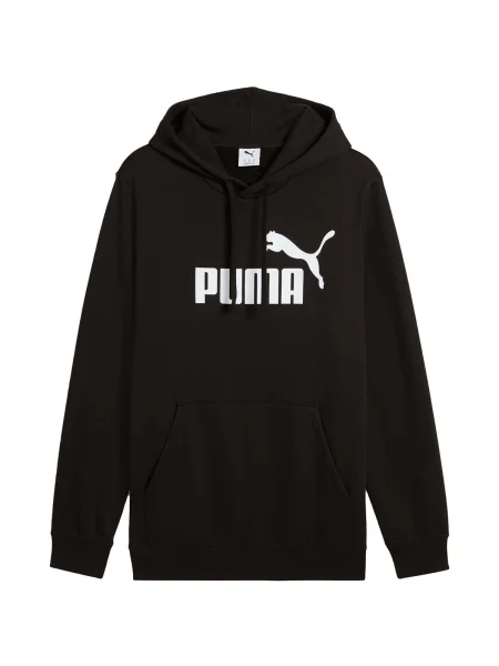 Mikina s kapucňou Puma s autogramom čierna