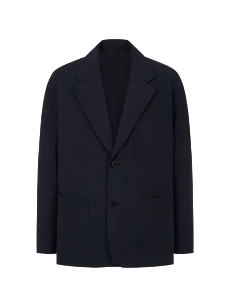 Bunda Tomboy s našívanými kapsami modrá