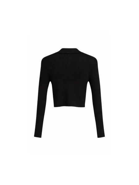 Sweter John Richmond z głębokim dekoltem czarny
