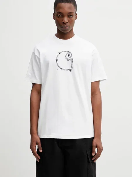 Carhartt WIP S/S Barbwire C T-Shirt футболка біла