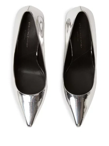 Pantofi cu toc Stella Mccartney argintiu
