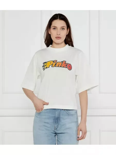 Pinko Tricou NIAMEY | Relaxed fit alb