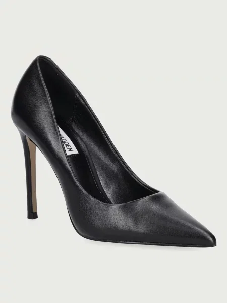 Bőr tűsarkú körömcipő Steve Madden fekete