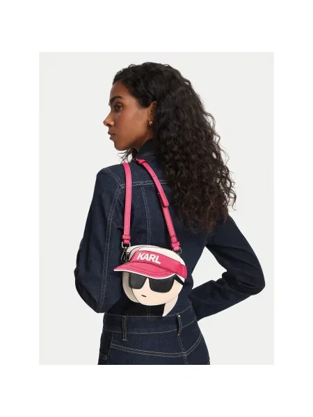 Дамска чанта Karl Lagerfeld Kids бял
