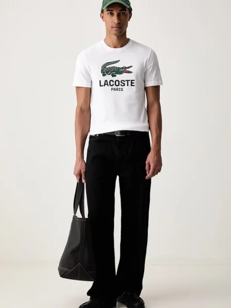 Lacoste tricou pentru bărbați din alb