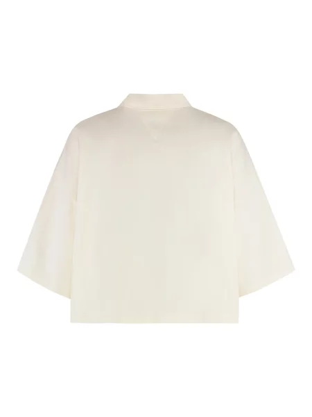 Koszulka polo Bottega Veneta beżowa