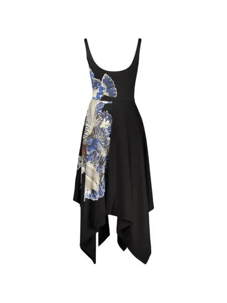 Rochie midi Desigual cu model floral cu imagine negru