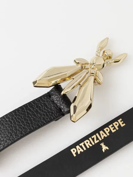 Patrizia Pepe pásek dámský kožený černý