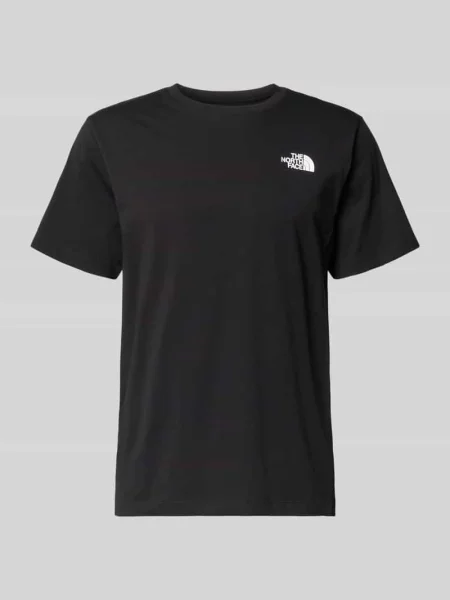 T-shirt o kroju regular fit z nadrukiem z logo The North Face czarna