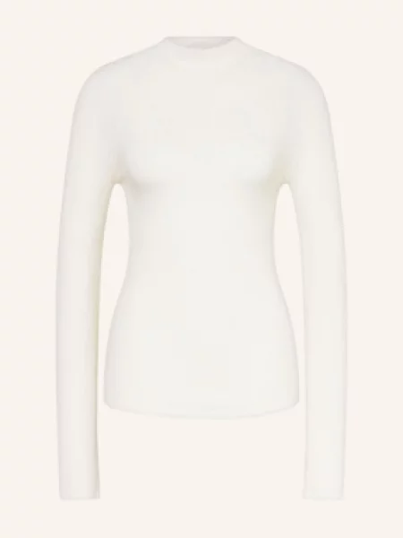 Boss Sweter Foliora weiss beżowy