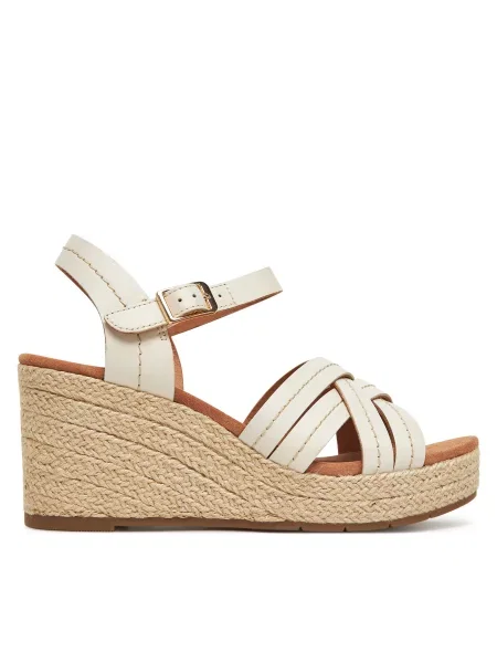 Εσπαντρίγιες Clarks Sabina Strap Εκρού