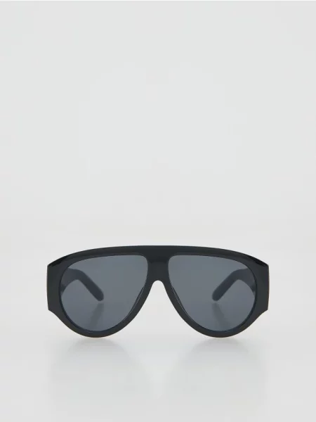 Reserved Ochelari de soare tip aviator negru