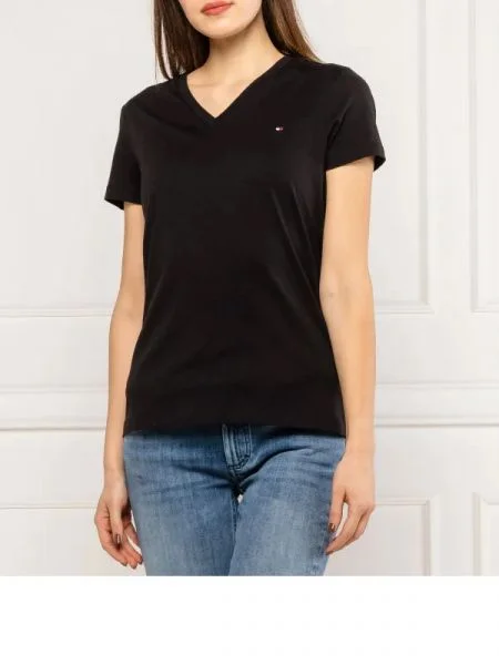Tommy Hilfiger Tricou HERITAGE negru
