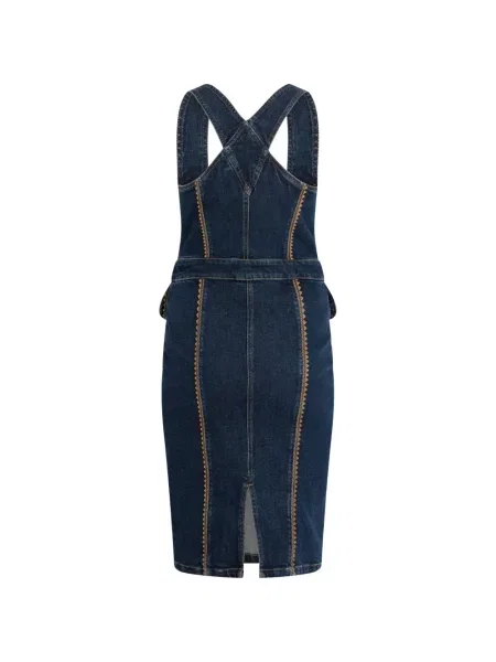 Rochie din denim Moschino albastru