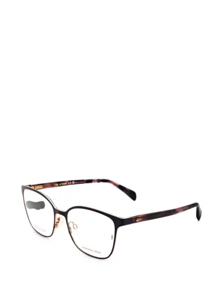 Ochelari de soare Rag & Bone cu imprimeu geometric negru