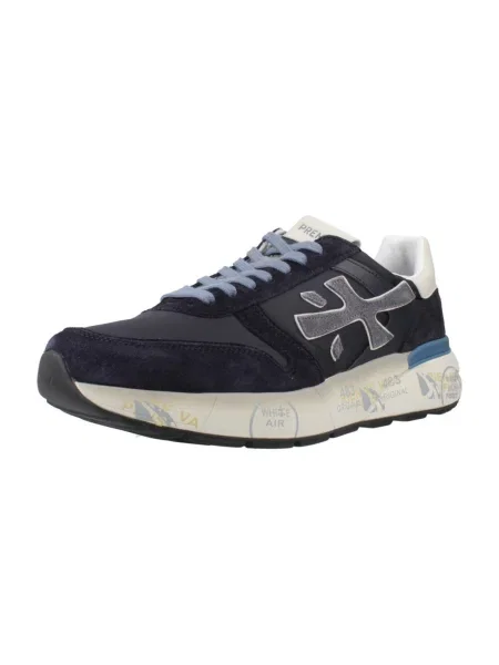 Premiata Sneakers MICK cu adaos de piele albastru