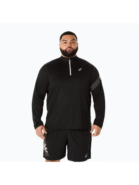 Tricou cu mânecă lungă Asics alergare negru