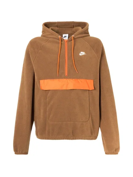 Nike Sportswear Pulover CLUB maro caramel portocaliu