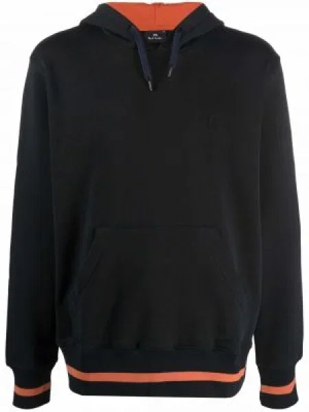 Hoodie Ps Paul Smith με σχέδιο μαύρο