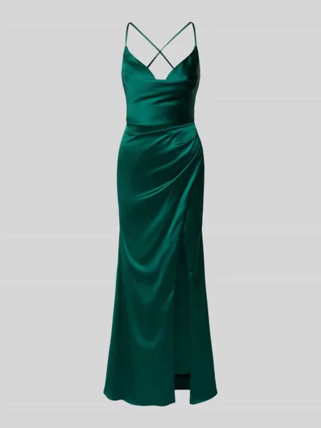 Sukienka wieczorowa z rozporkiem Luxuar Fashion