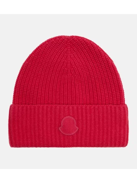 Kapa Moncler od kašmira crvena