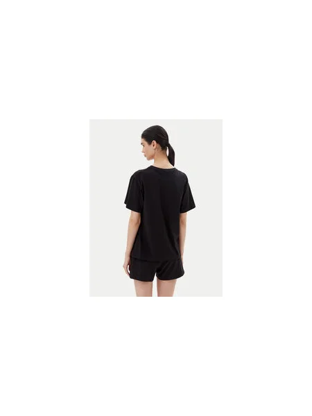 Emporio Armani Póló Loose Fit fekete