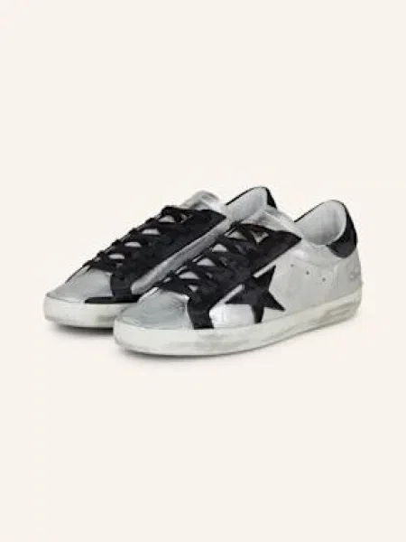 Golden Goose Sneakersy Super-Star Classic stříbrná černá