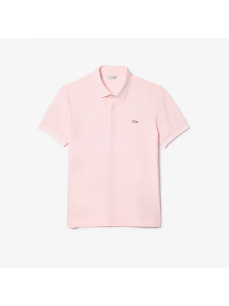 Lacoste Koszulka Polo Paris Stretch Piqué Regular Fit różowa