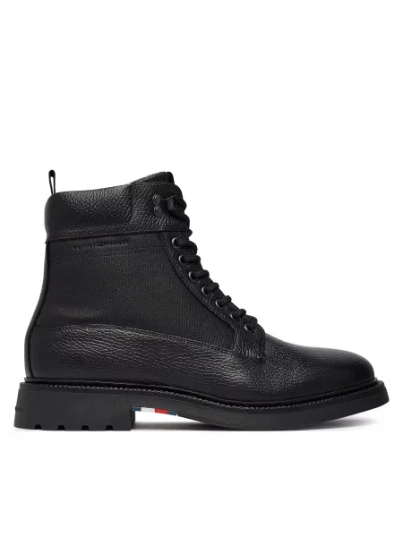 Casual μποτάκια Tommy Hilfiger μαύρο