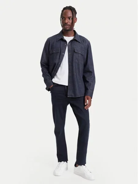 Calvin Klein Jeans cămașă de blugi Bleumarin