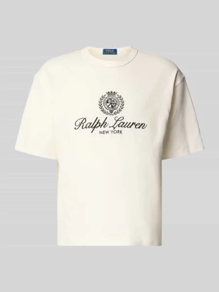 T-shirt o kroju relaxed fit z czystej bawełny Polo Ralph Lauren biała