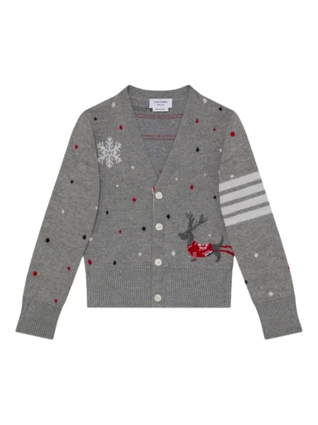 Kardigan dziecięcy Thom Browne szary