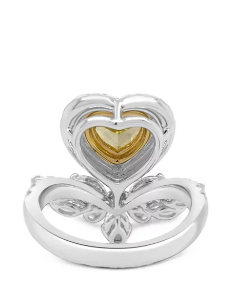 Inel Hyt Jewelry cu motiv cu inimi galben