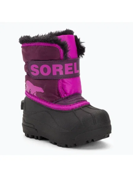 Детски ботуши за сняг Sorel Snow Commander purple dahlia/groovy pink виолетово