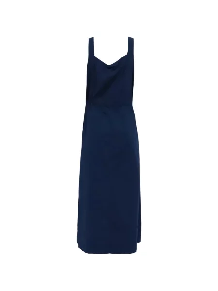 Cu centură rochie midi Max Mara albastru
