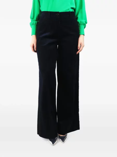 Pantaloni Me+em de catifea cord albastru