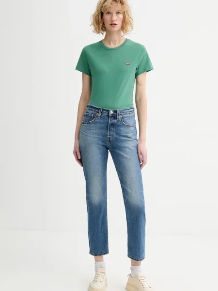 Levi's jeansy CROP LIGHTWEIGHT niebieskie