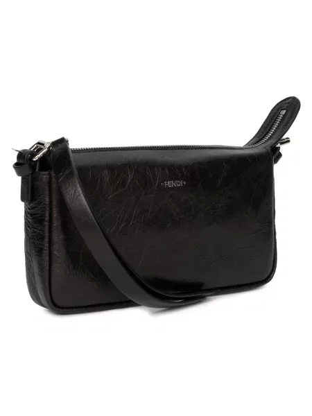 Torebka Fendi skórzana retro czarna